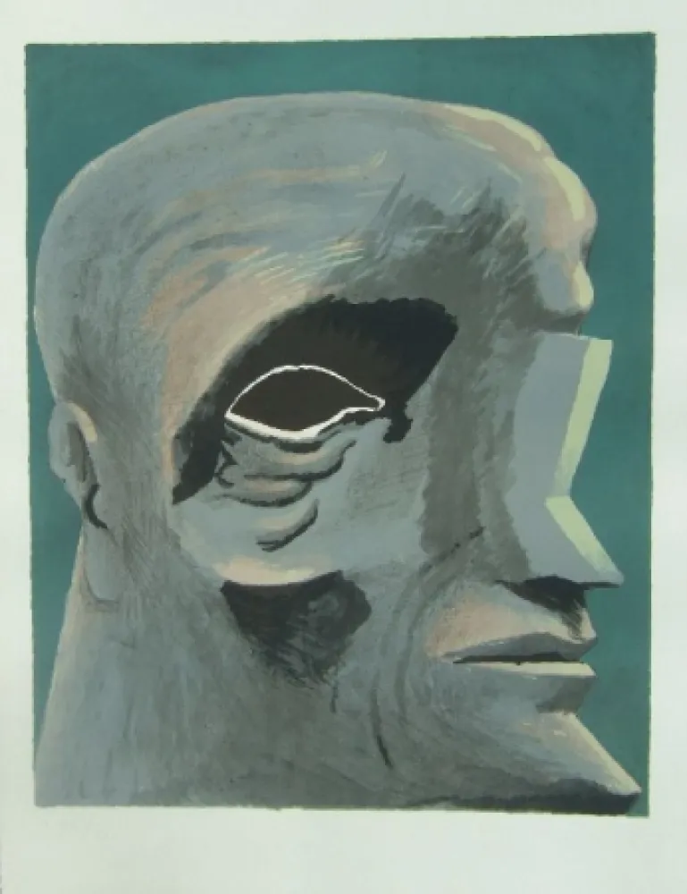 Lithographie Antes - Omaggio a Michelangelo