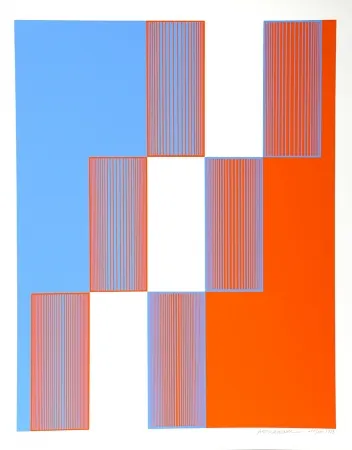 Siebdruck Anuszkiewicz - Celebrate New York