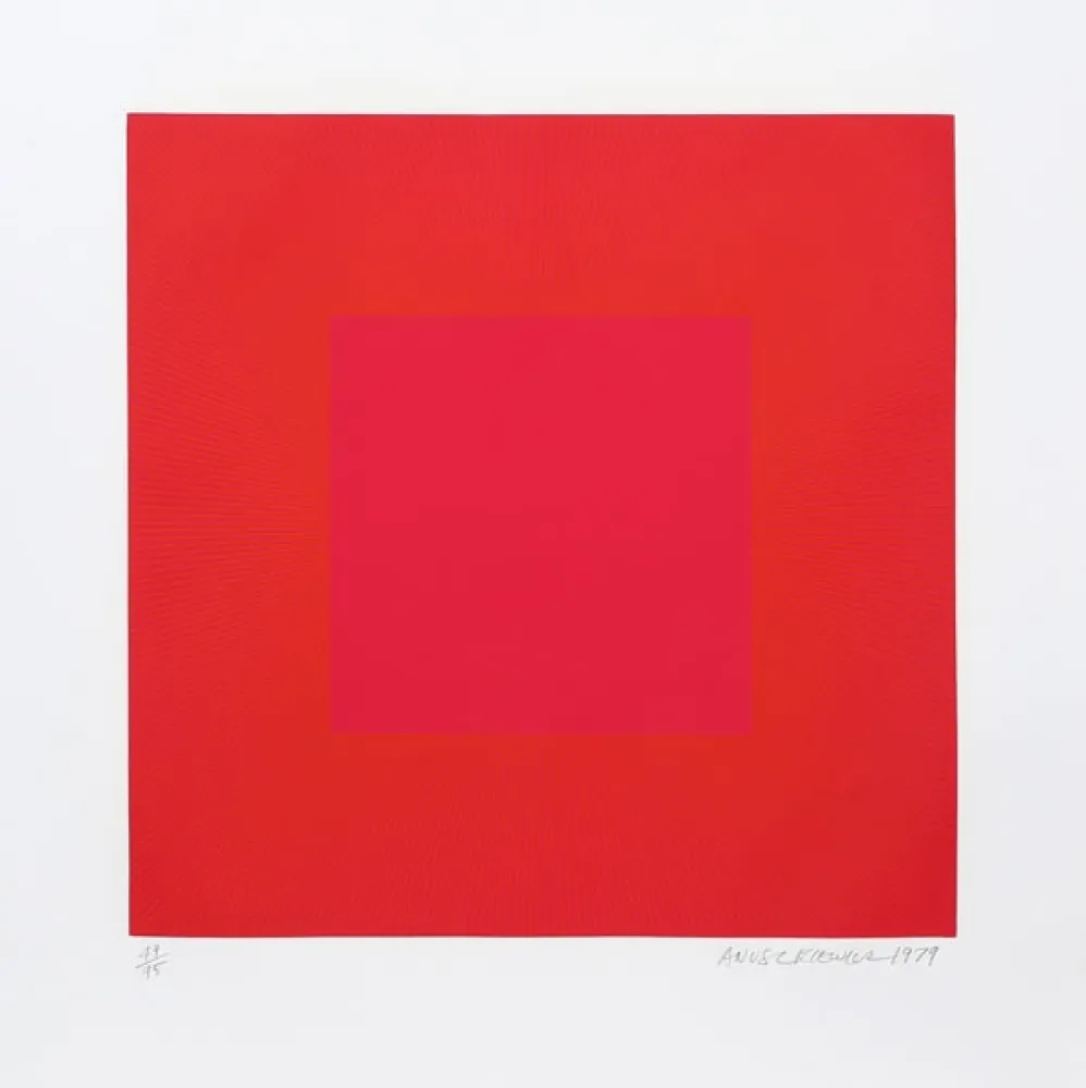 Aquatinta Anuszkiewicz - Summer Suite (Red with Gold IV)