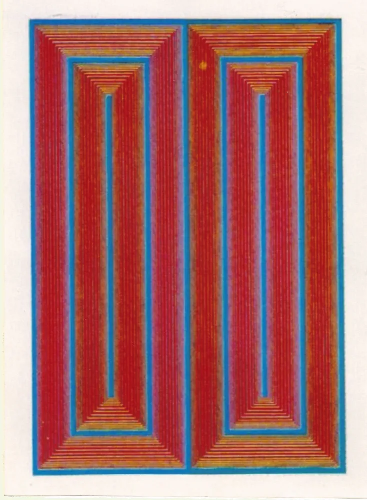 Siebdruck Anuszkiewicz - Untiltled