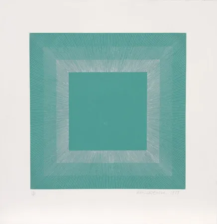 Aquatinta Anuszkiewicz - Winter Suite (Green with Silver)