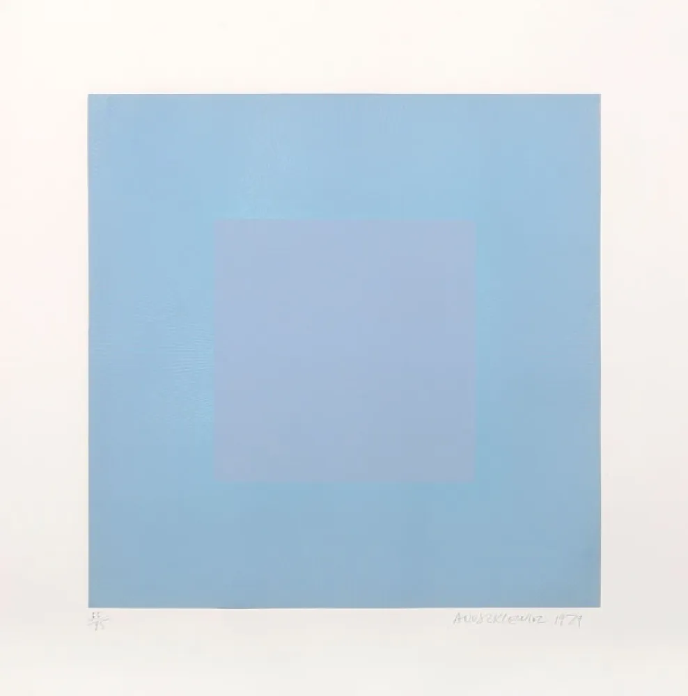Aquatinta Anuszkiewicz - Winter Suite (Light Blue with Light Blue)