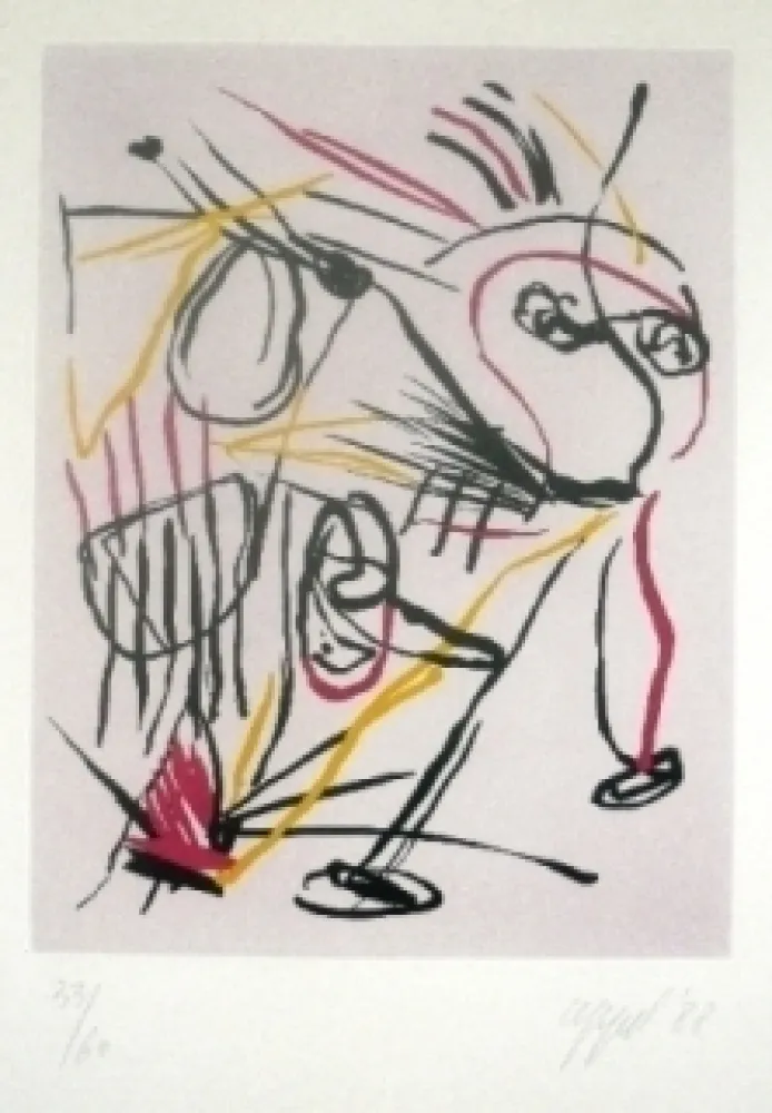 Radierung Und Aquatinta Appel - Como el viento