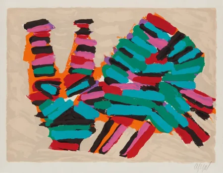 Lithographie Appel - Frightened Cat