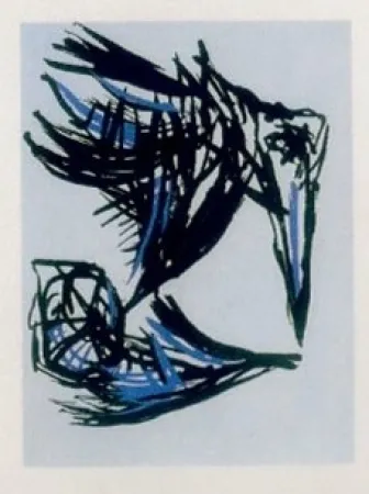 Aquatinta Appel - Los pajaros