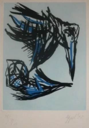 Radierung Und Aquatinta Appel -  Los parajeros