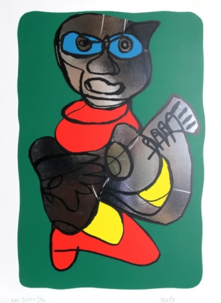 Siebdruck Appel - Singing Hands 2