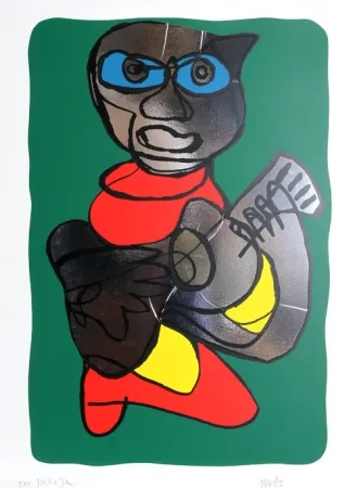 Siebdruck Appel - Singing Hands 2