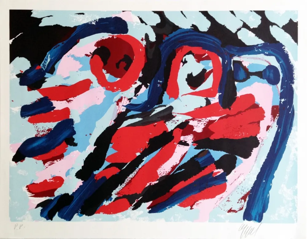 Siebdruck Appel - Three smiling faces 