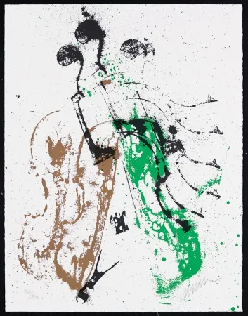 Siebdruck Arman - Accords à cordes II