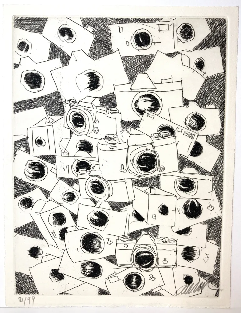 Radierung Arman - Accumulations 