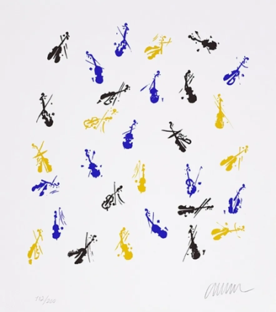 Siebdruck Arman - Fiddlemania II