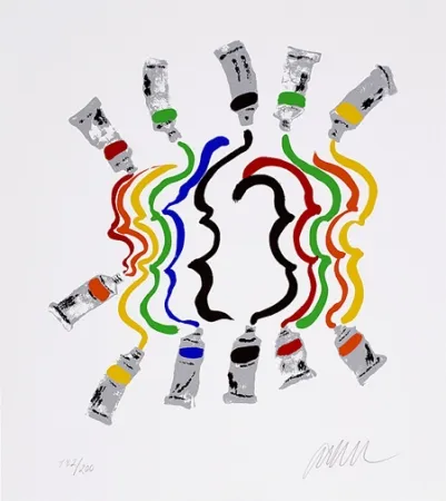 Siebdruck Arman - Fiddlemania III