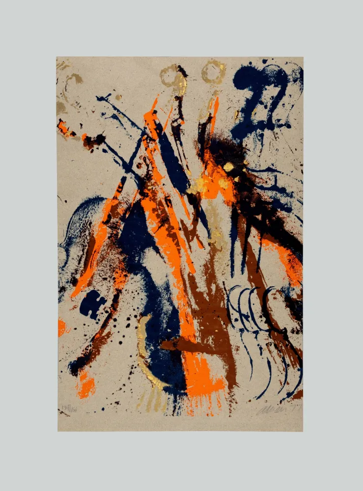 Siebdruck Arman - Grey mood