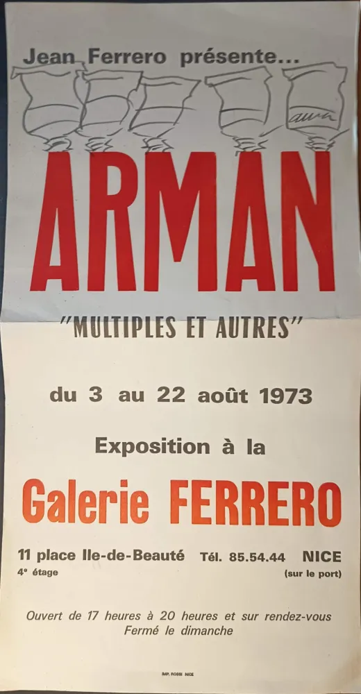 Plakat Arman - '' Multiples et Autres ''