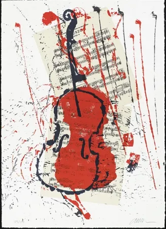 Siebdruck Arman - Scherzo opus 31