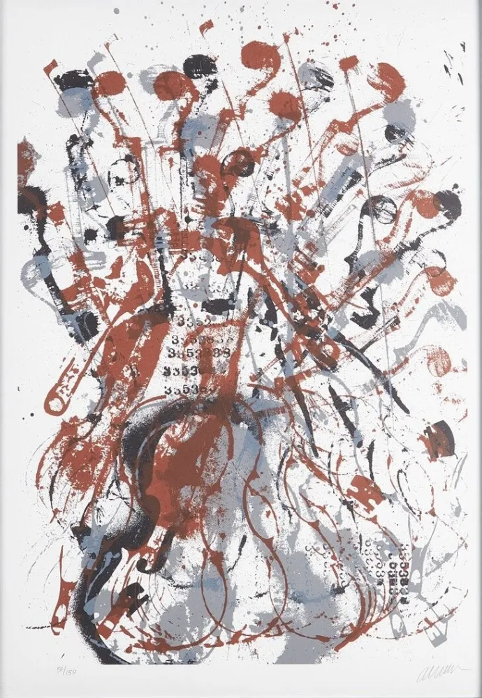 Siebdruck Arman - Trio à cordes II