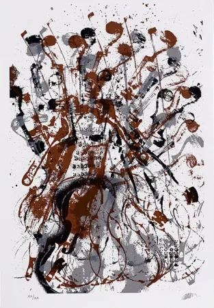 Siebdruck Arman - Trio à cordes II