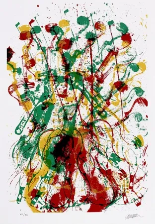 Siebdruck Arman - Trio à cordes III