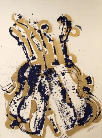 Siebdruck Arman - Yves Klein's Violins