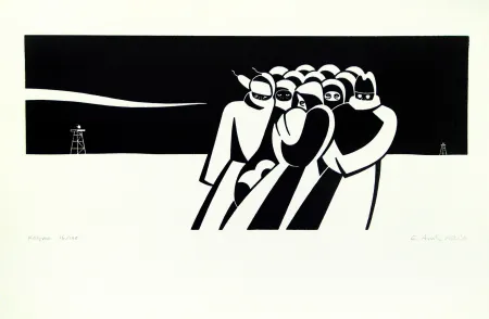 Linolschnitt Arntz - Kolyma