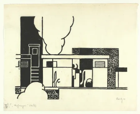 Holzschnitt Arntz - Viehwagen (Cattle wagon)