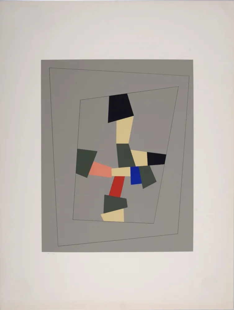 Siebdruck Arp - “Croix-collage”. 1917-1959
