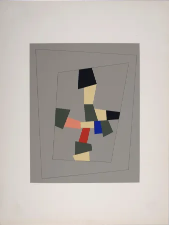 Siebdruck Arp - “Croix-collage”. 1917-1959