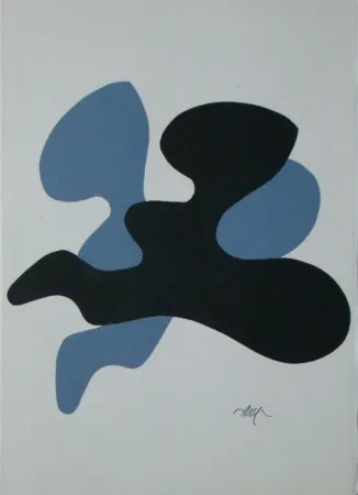 Holzschnitt Arp - Die Menschen sind wie die Fliegen