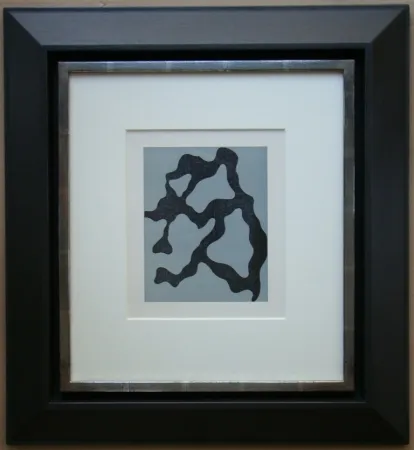 Holzschnitt Arp - Géométrie végetale Relief I.