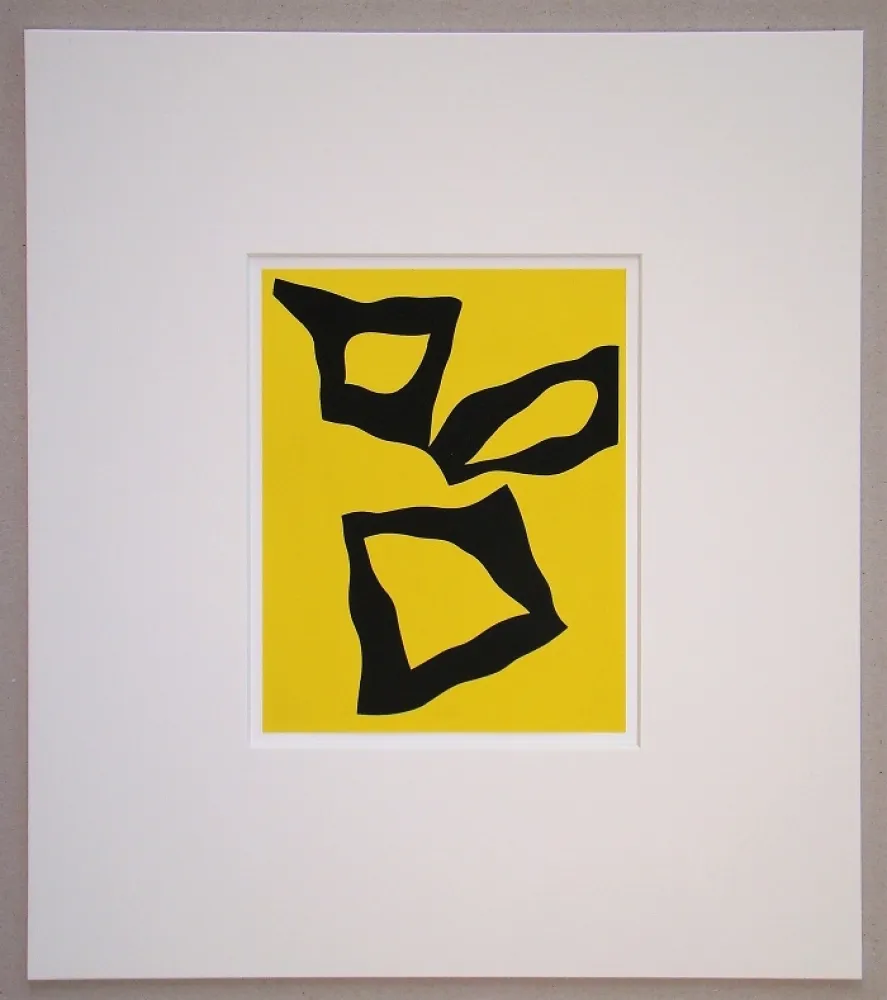 Siebdruck Arp - Placé selon les lois du hasard - 1951