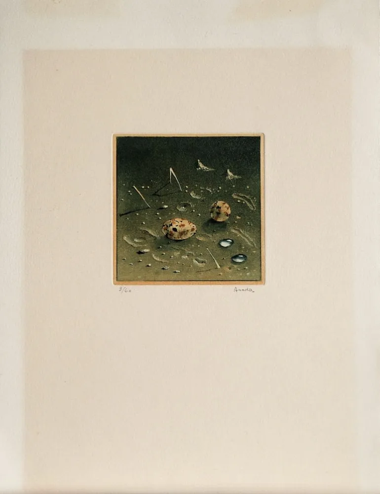 Aquatinta Asada - Composition, ca.