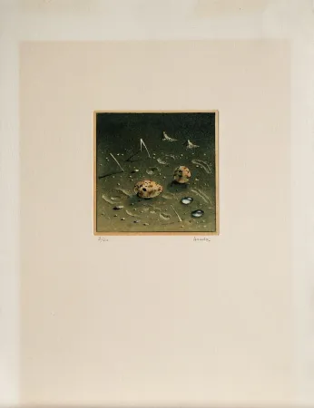 Aquatinta Asada - Composition, ca.