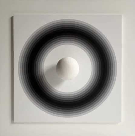 Monotypie Asis - Asistype 11 – boule sur cercle