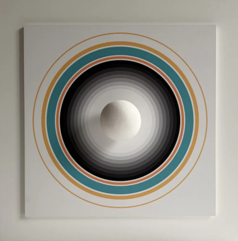 Monotypie Asis - Asistype 15 – boule sur cercle