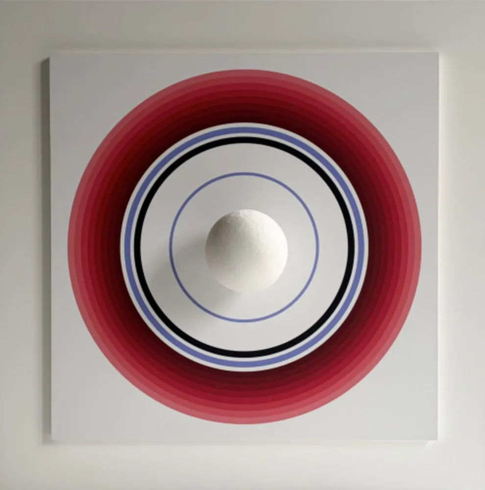 Monotypie Asis - Asistype 18 – boule sur cercle