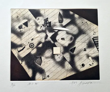 Radierung Und Aquatinta Assadour - 17 H 45