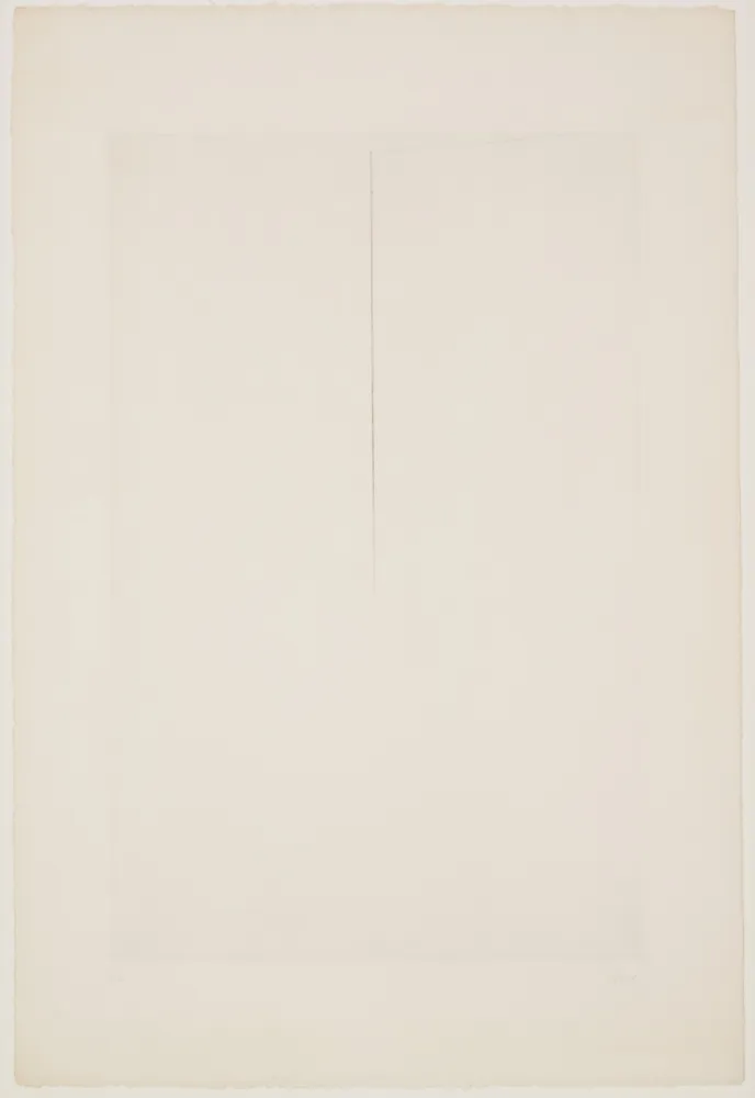 Kaltnadelradierung Asse - FENÊTRE-ESPACE, 1974.