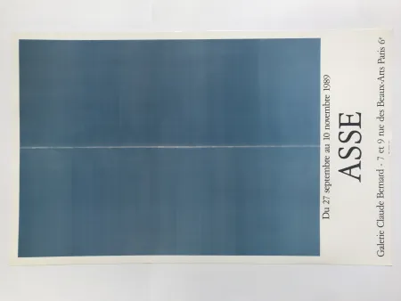 Plakat Asse - Galerie Claude Bernard
