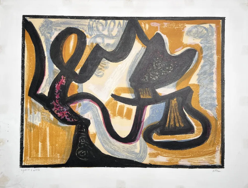 Lithographie Atlan - Le Simoun 