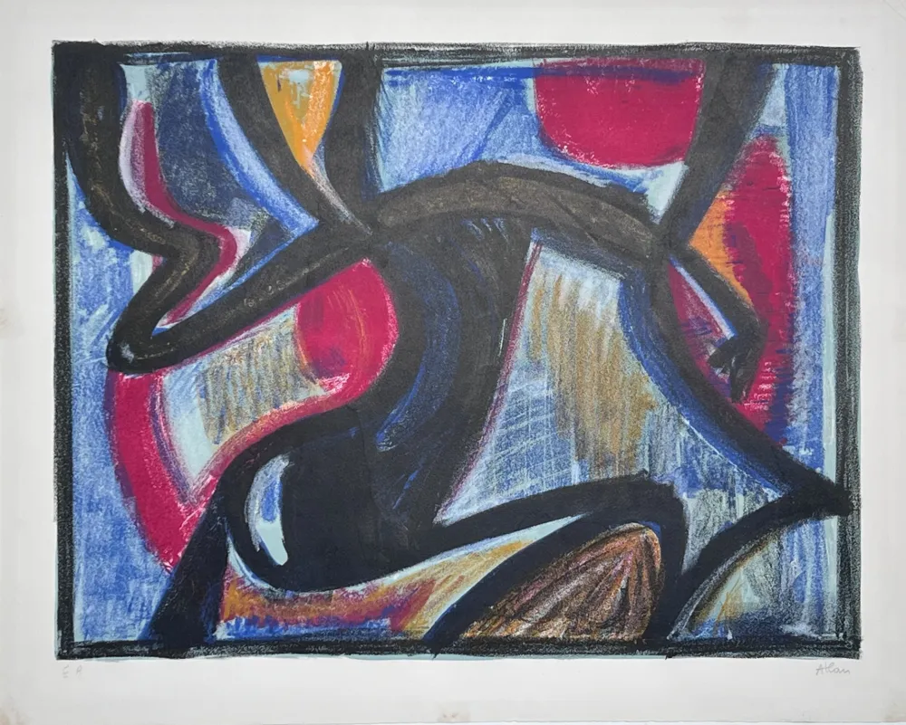 Lithographie Atlan - Les Hespérides 