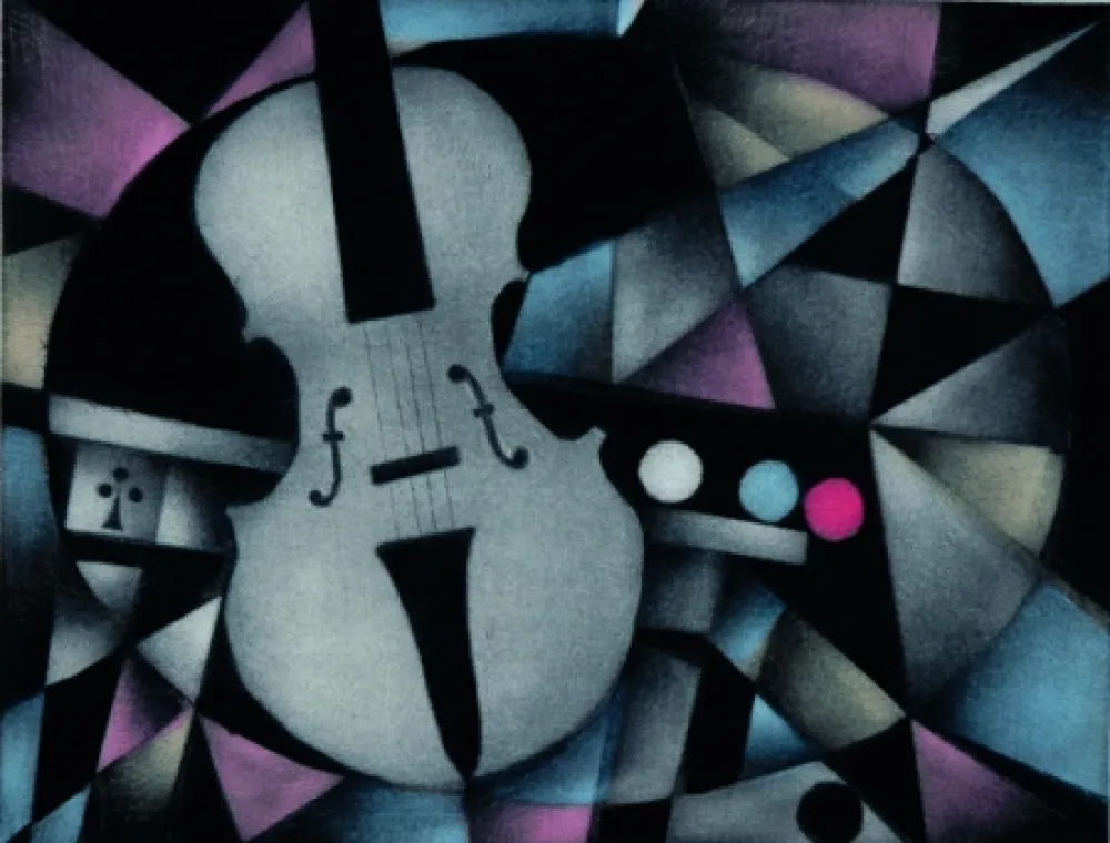 Mezzotinto Avati - Avec l'as de trefle