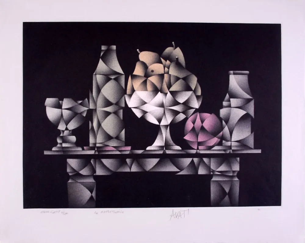 Mezzotinto Avati - La Maubeugeoise