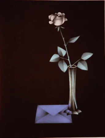 Mezzotinto Avati - L'enveloppe bleue