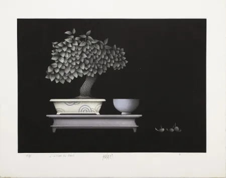 Radierung Avati - L'instant du sake