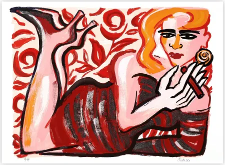 Siebdruck Bach - Fumando Espero