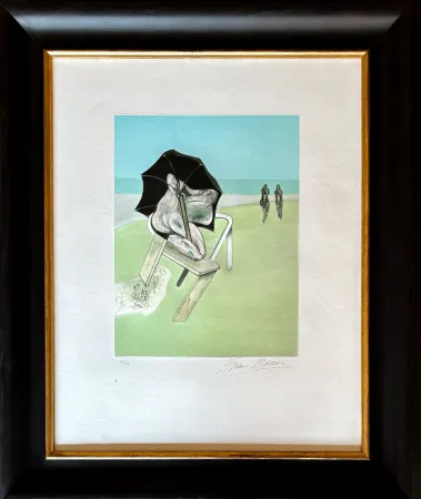 Stich Bacon - Francis Bacon (1909–1992) - Metropolitan Triptych. Left panel - Color etching and aquatint on Guarro laid paper - 1981