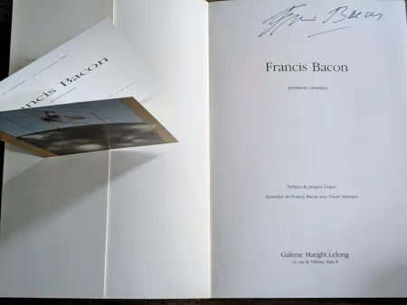 Keine Technische Bacon - Francis Bacon - Peintures Récentes,  Hand-Signed catalog and invitation,  1984