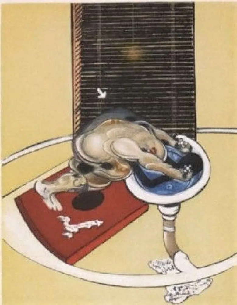 Radierung Und Aquatinta Bacon - Man at the washbasin