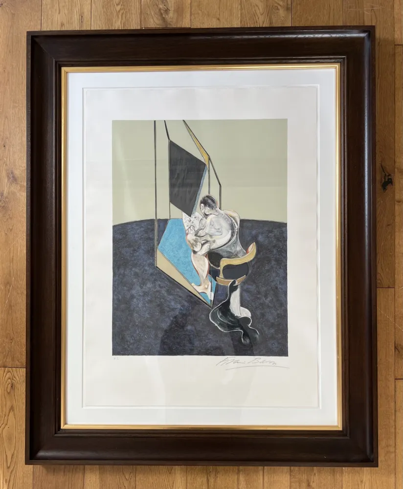 Keine Technische Bacon - Three Studies of Male Back (One Work - Central panel of the triptych) 